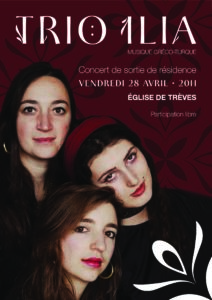 Concert de sortie de Résidence " TRIO ILIA" @ EGLISE DE TREVES | Gennes-Val-de-Loire | Pays de la Loire | France